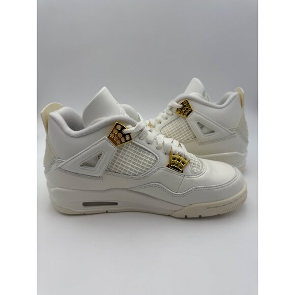 Size 7 - Air Jordan 4 Retro Metallic Gold (Women's) - Picture 5 of 10